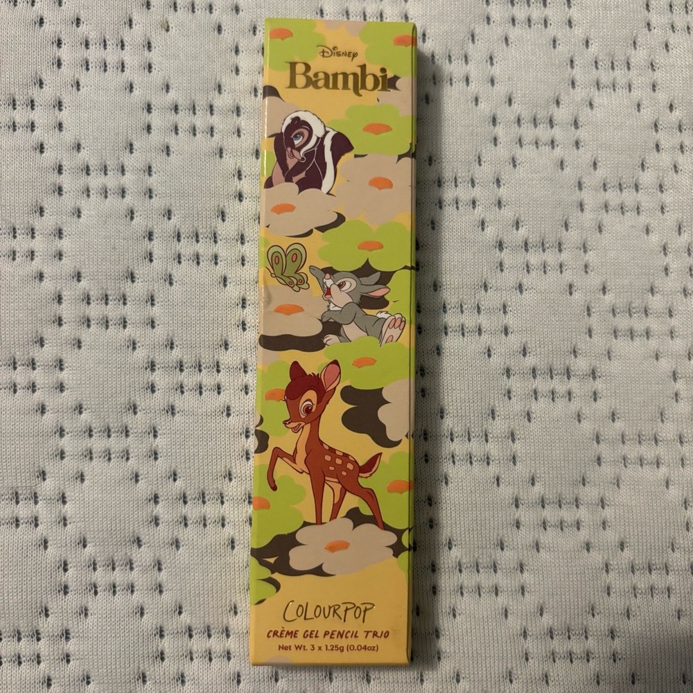 ColourPop Disney Bambi Gel Lip Pencil Trio NIB Makeup Brown Raspberry Nude